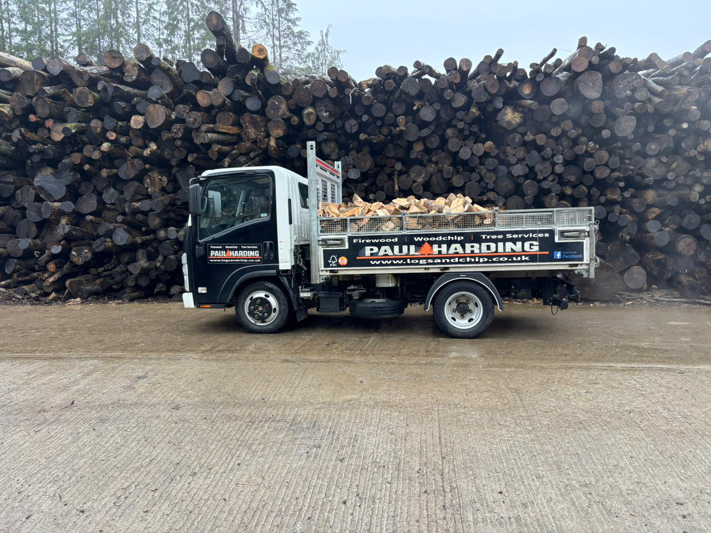 2 bays of logs with stacking service